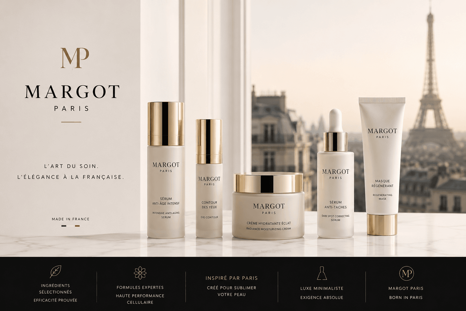 Soins visage premium Margot Paris